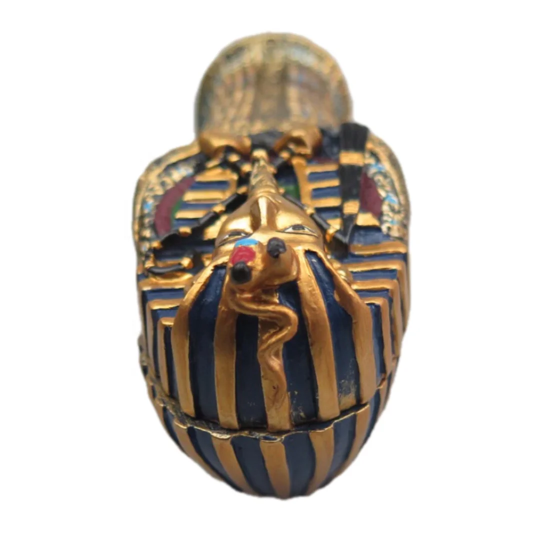 Egyptian King Tutankhamun Pharaoh Sarcophagus Mummy Sculpture Figurine for Art Gifts or Collections