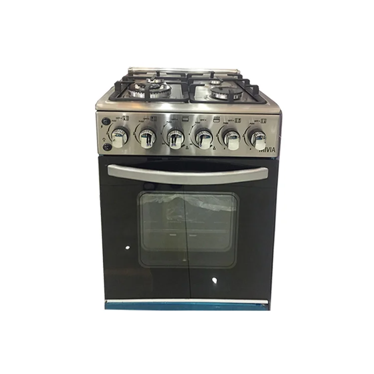 High quality kitchen integrated oven stove freestanding oven with 4 gas burner in ranges gas cooker with oven gas range