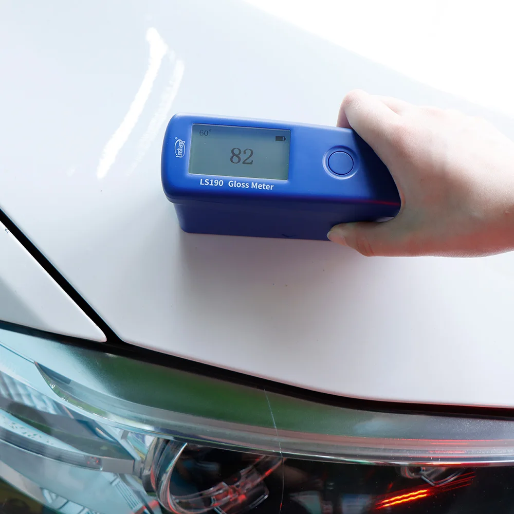 Affordable and economic gloss meter measurement of paint coating ink plastic ceramics stone metal