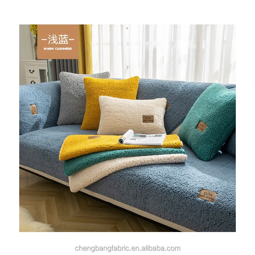Four way stretchy very soft short pile polyester spandex sherpa fleece fabric for bolster, cover accessories
