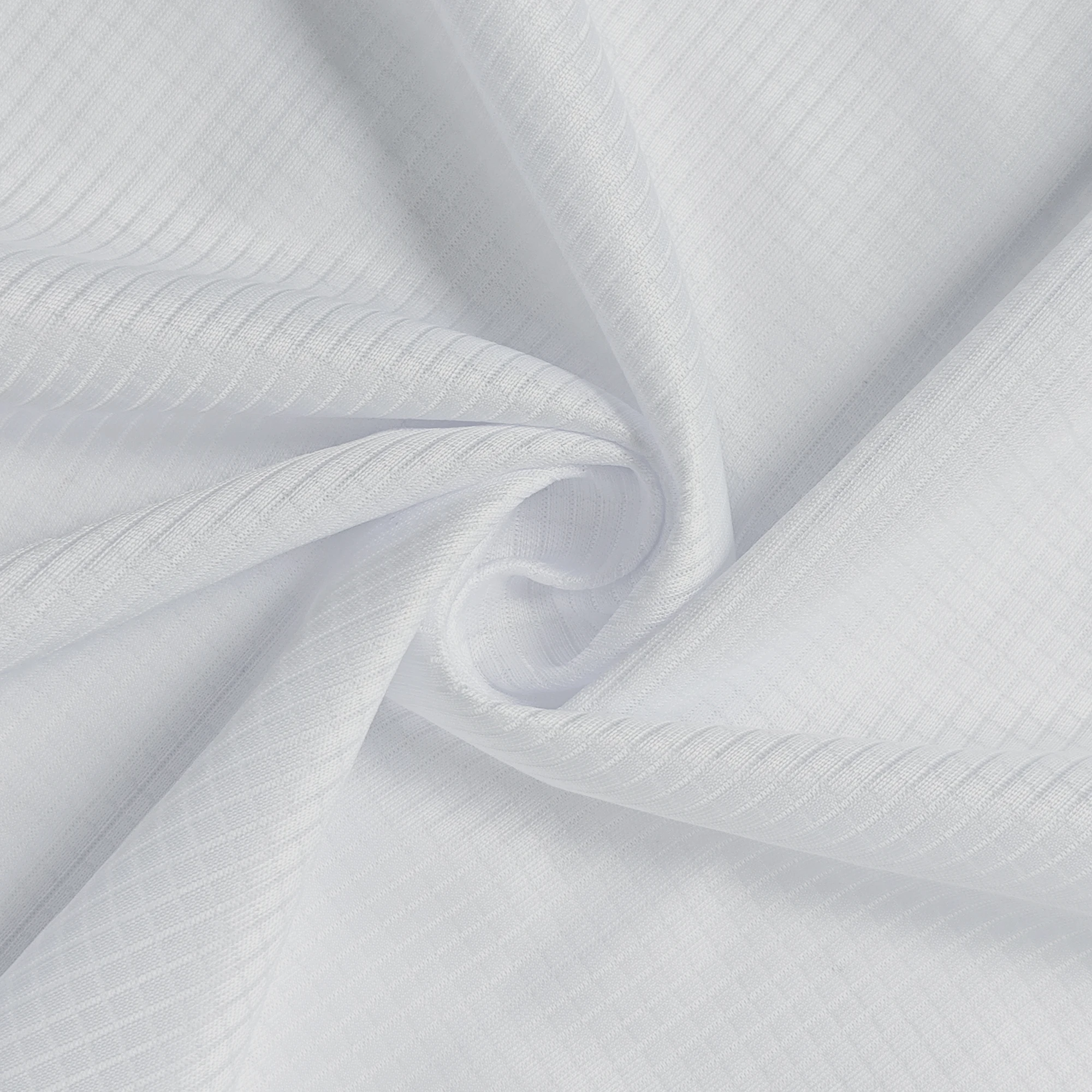 Custom Bleach 130~135gsm Low Stretch Wicking Dry Fit 100% DTY Polyester Knitted Waffle Sports Fabric