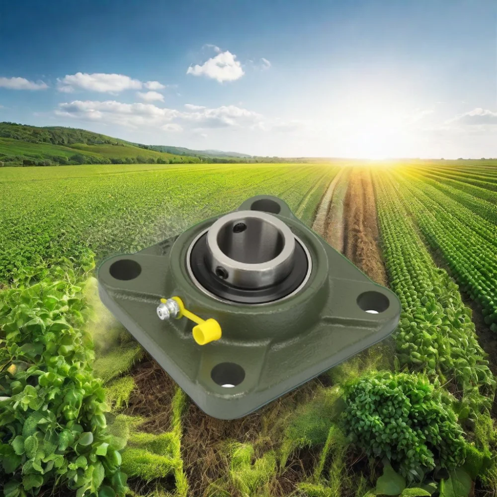 UCF208 40mm Square Flange Insert Pillow Block Bearing Linear Rod Shaft for Agricultural Machinery