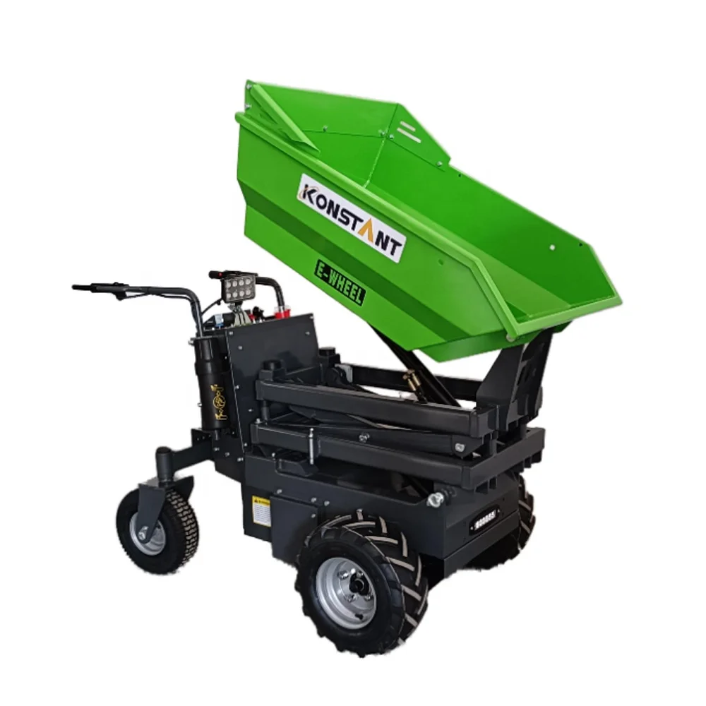 KONSTANT High Tip Track Dumper 500kg Rubber Self-Loading Mini Hydraulic Loader with 4x2 Wheel Drive New Condition Hot Sale