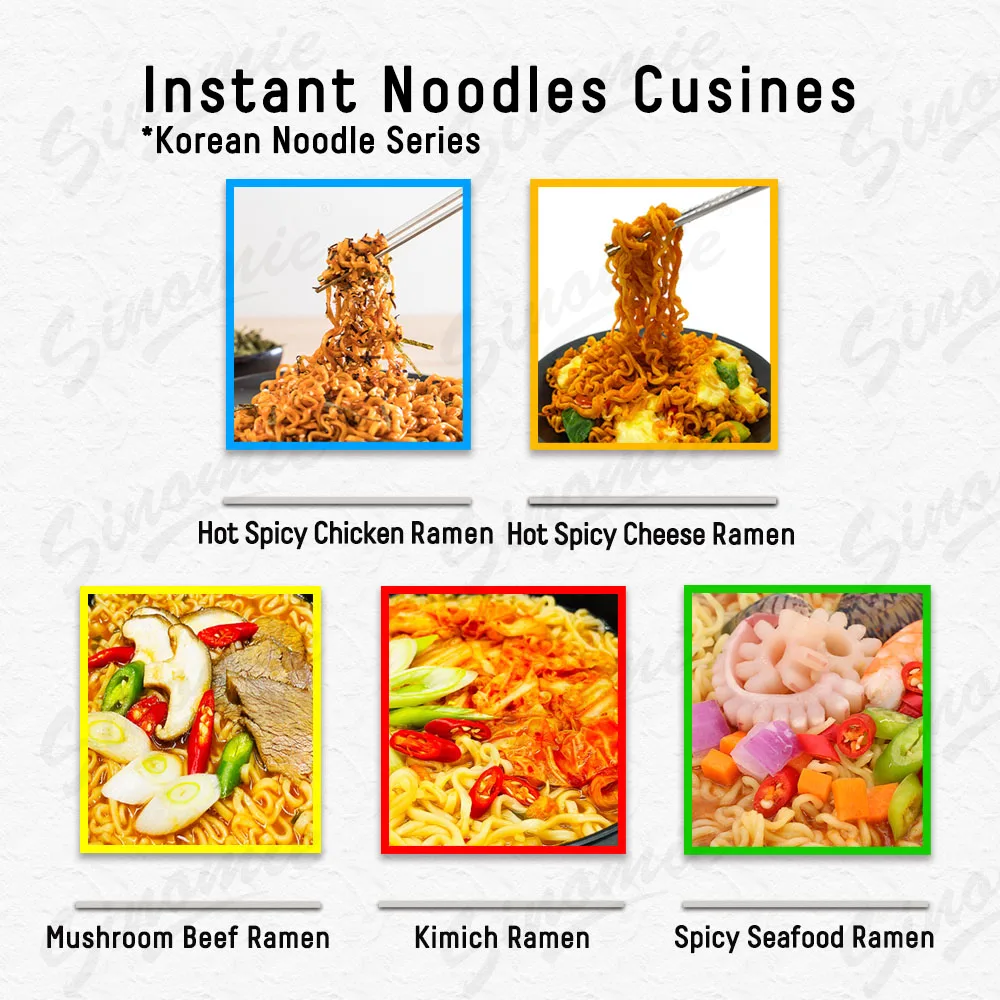 [Hot] SINOMIE Korean Food Wholesale HALAL Cheese Flavor Hot Spicy Chicken Bowl Package Korean Ramen
