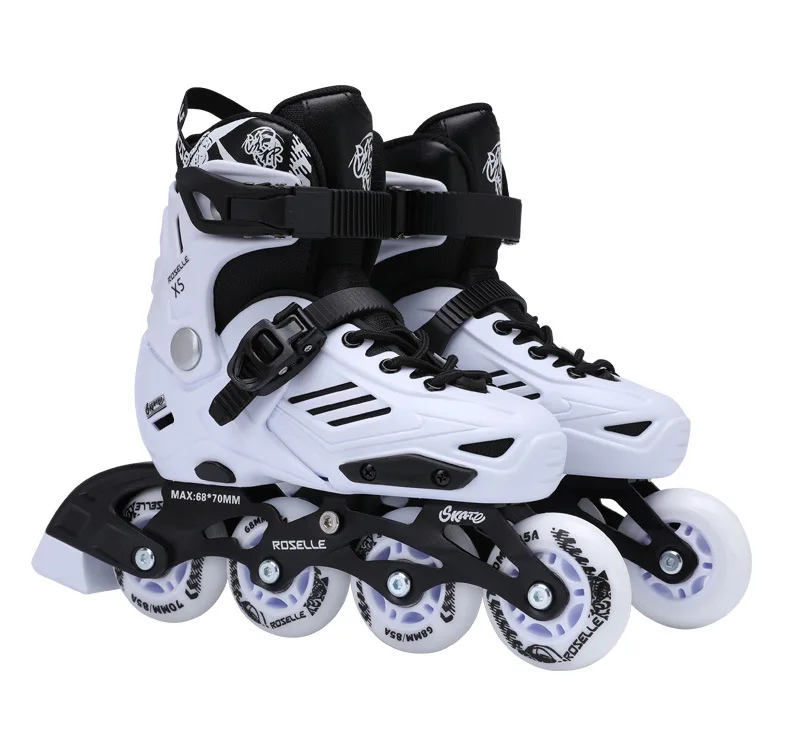 Teenage ice skates and adult roller skates