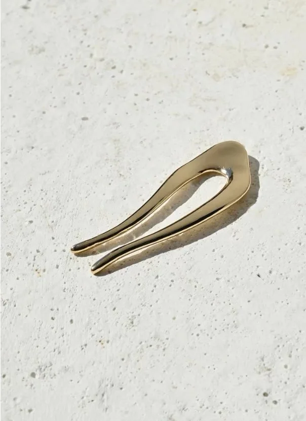 Wholesale Hairpins Simple Elegant Metal Silver Gold U Shape Hair Fork for European Women Fashion Hair Accessories