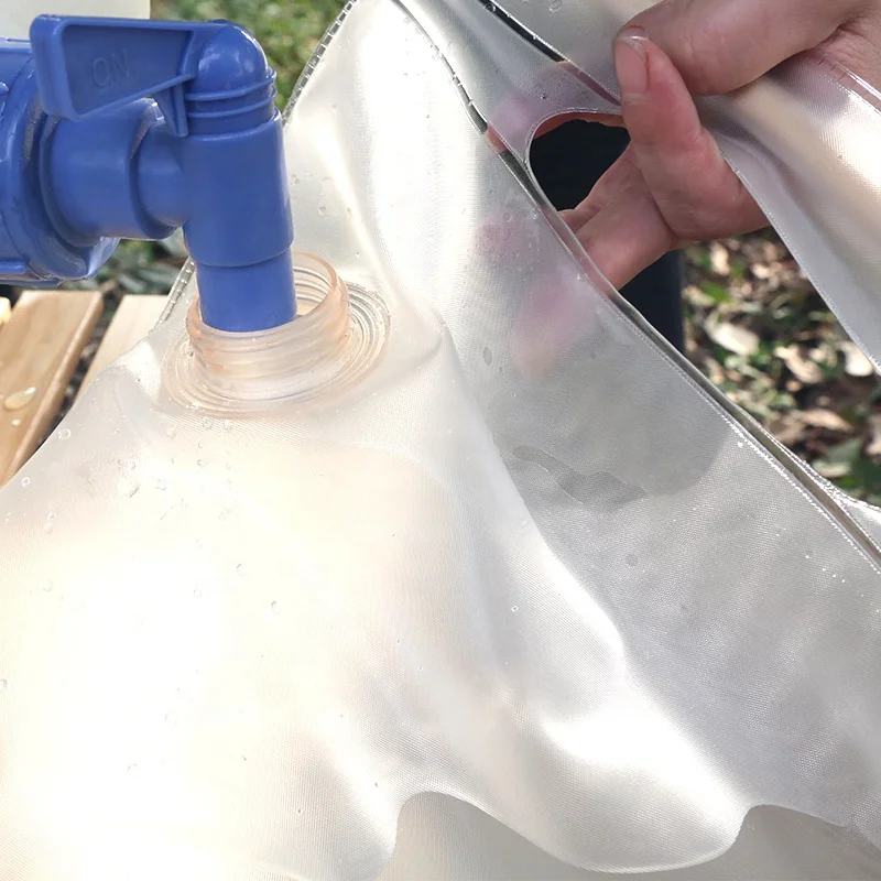 10L Premium Portable Collapsible Water Container with Spigot, BPA Free Water Storage Bag Jug Foldable Water Tank for camping