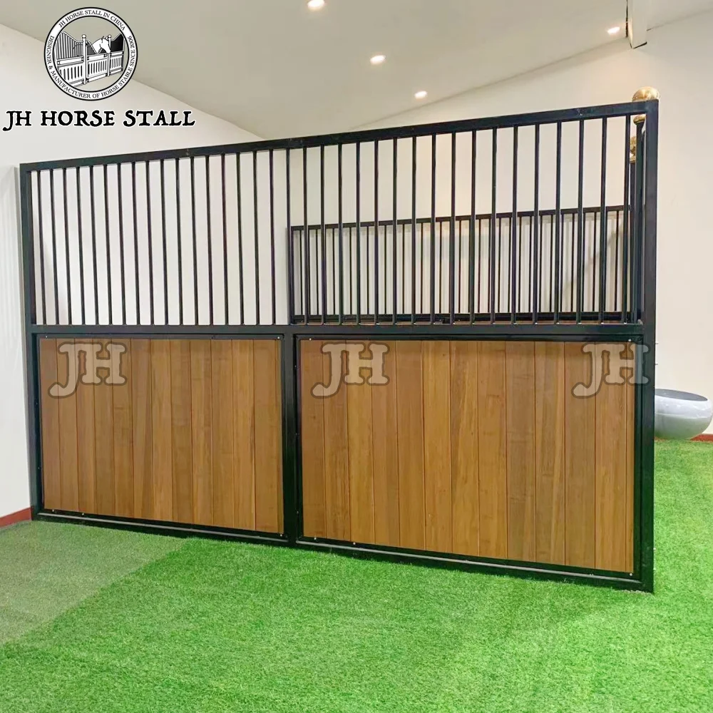 Metal Animal Poultry Husbandry Equipment Miniature Luxury Bamboo Horse Stable Panels Horse Stalls Box