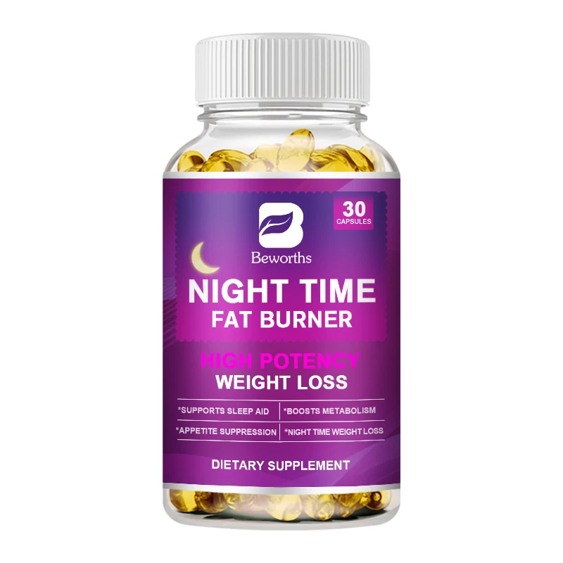 Beworths Natural 30 Pieces Nighttime Appetite Suppressant Weight Loss Capsules Fat Burning Capsules