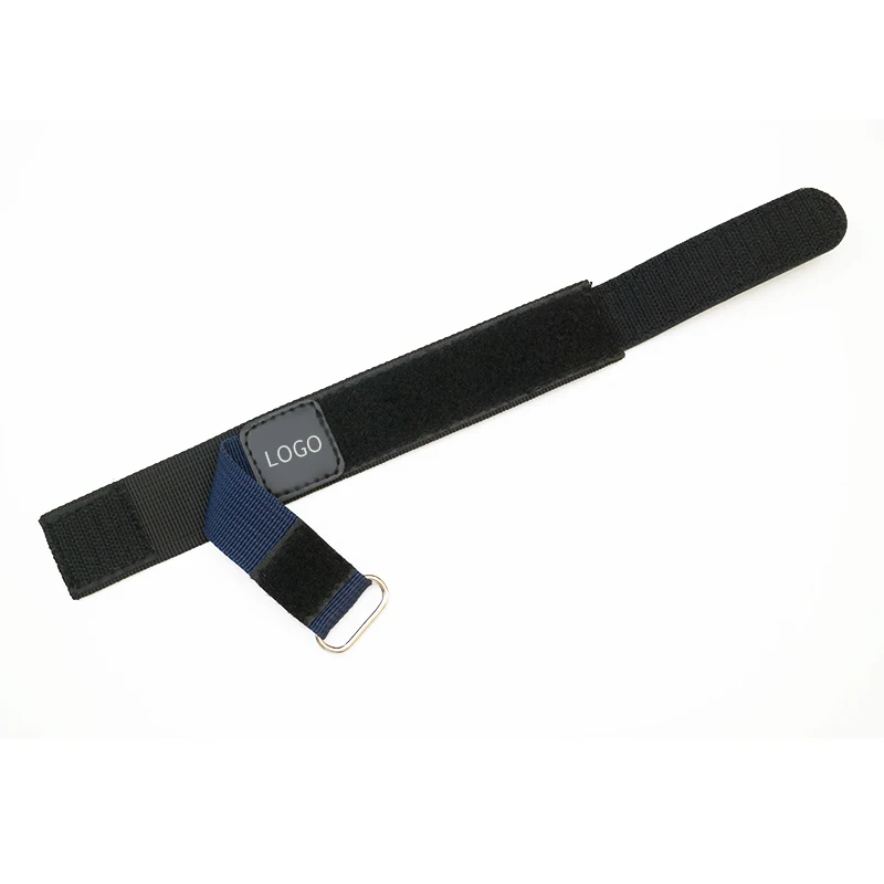 Custom logo nylon sport band hook and loop watch