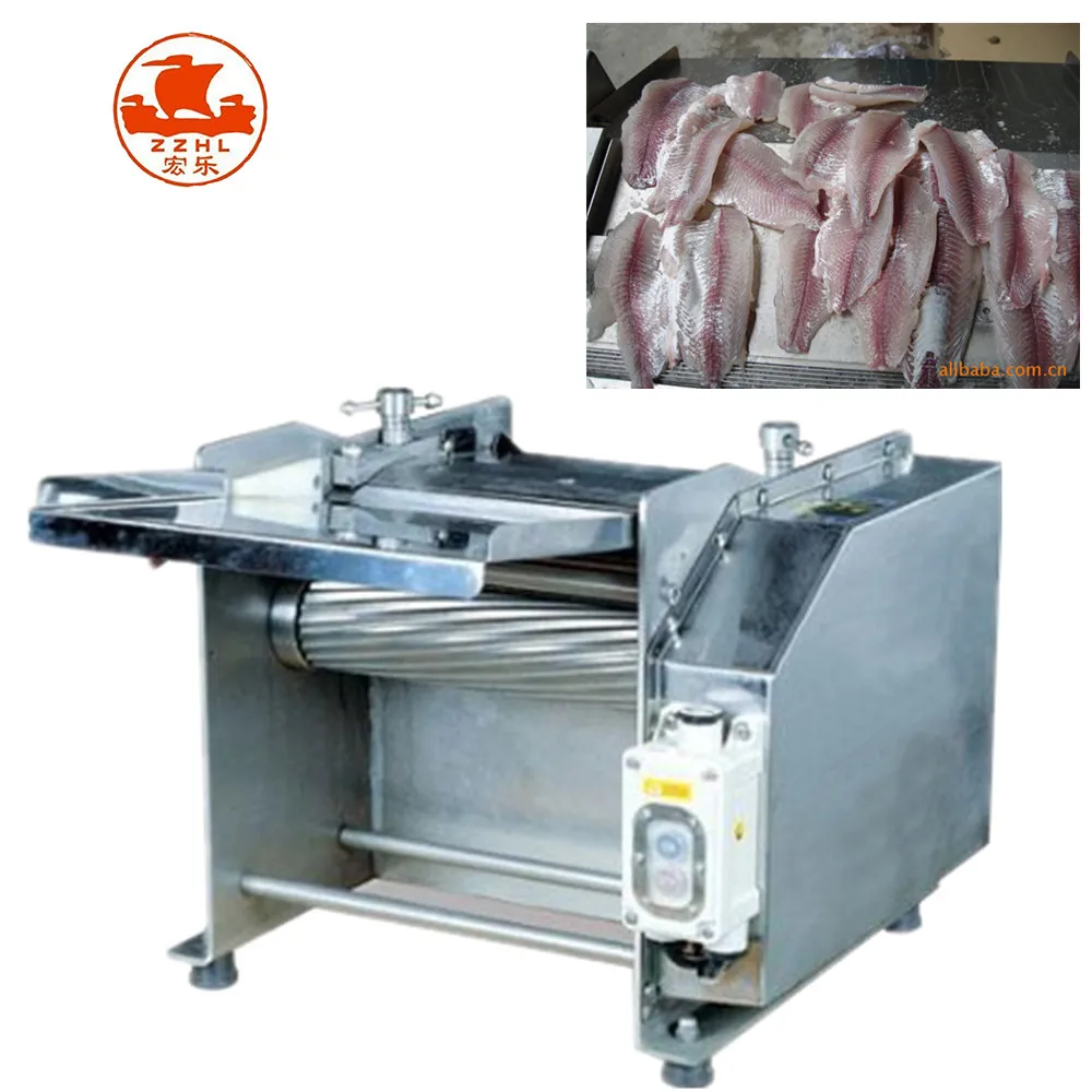 Professional fish skin peeling machine / fish skinning machine supplied by KUNCHI