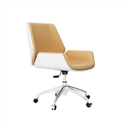New Style High Quality Modern Minimalist Single Seat Leather Leisure Chair with Solid Wood Feet for Home Office Furniture Chair