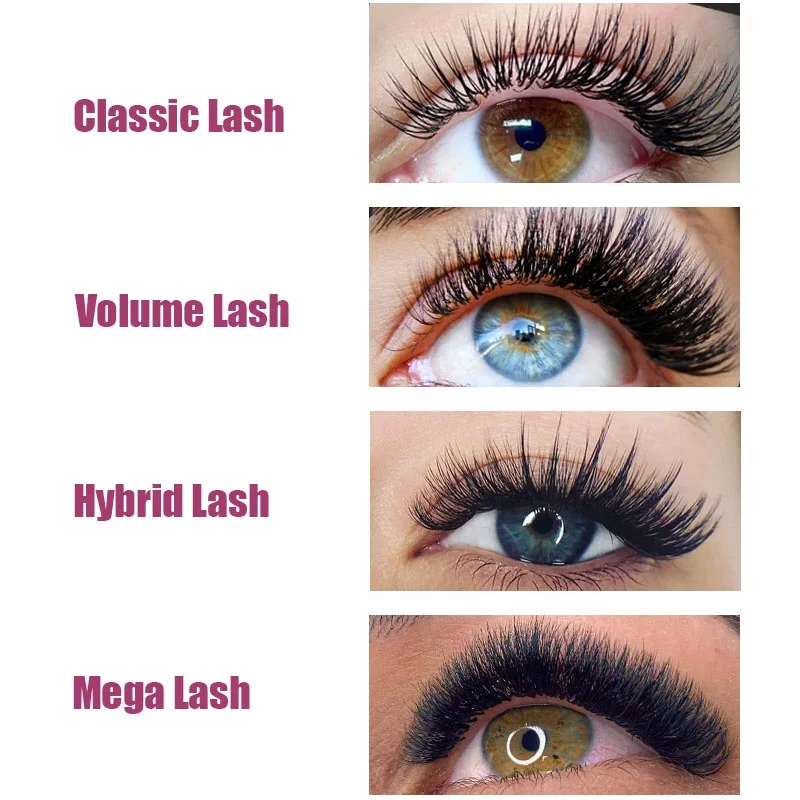 Wholesale 6-25mm 0.03 0.05 0.07 C CC D DD Matte Black Eyelash Extension Custom Logo Cashmere Volume Lash Extension