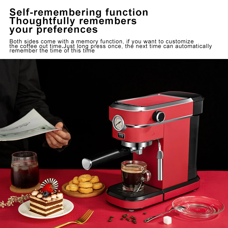 Italian Type 2 L Bean to Cup Both Household Espresso Coffee Maker and Commercial Espresso Coffee Machine