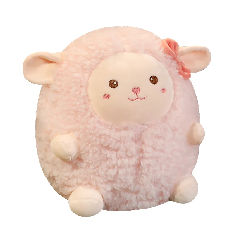 wholesale alpaca doll ball shape sheep doll stuffed toys animal plush cute lamb doll sleeping toy