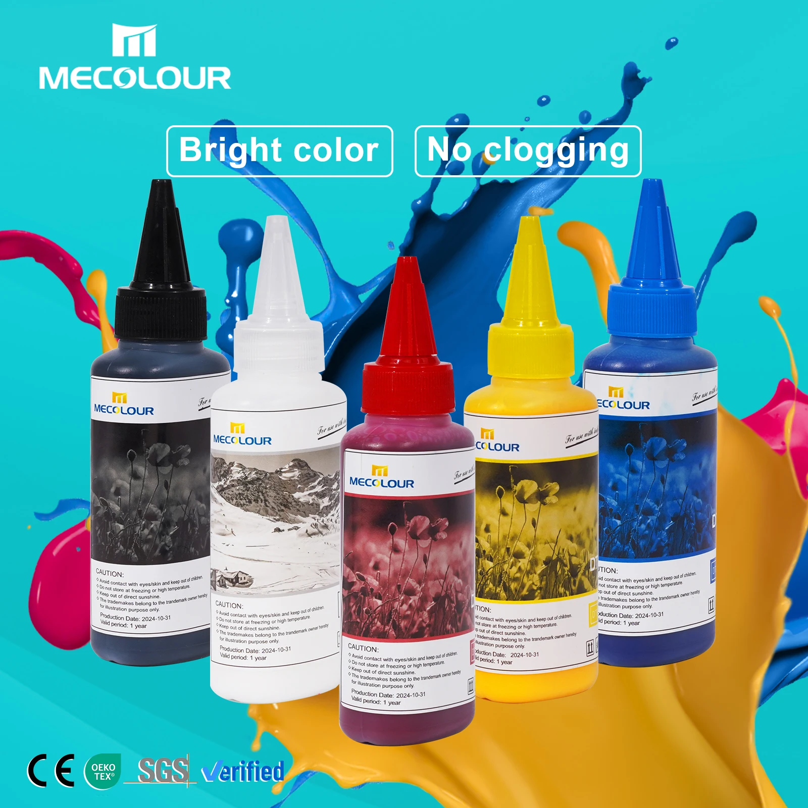 Transfer Ink White Textile Printing Pigment Ink Dtf Ink 100ml For Dtf Printer