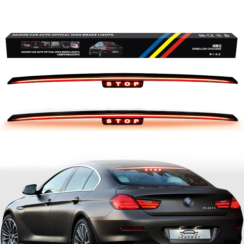 
90cm LED Sedan Styling Rear windshield glass Stop Warning high brake light Car Lighting Accessories 