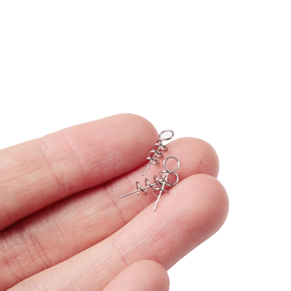 
 100 шт. вспомогательные мягкие приманки крючок приманки булавка пружина поворот фиксированный замок винт кинжал инструменты Рыбалка  