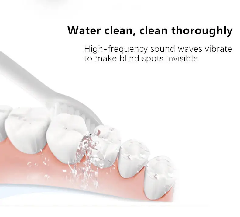 Portable Best Travel Whitening Sonic Toothbrush IPX8 Waterproof Smart Timing Electric Toothbrush