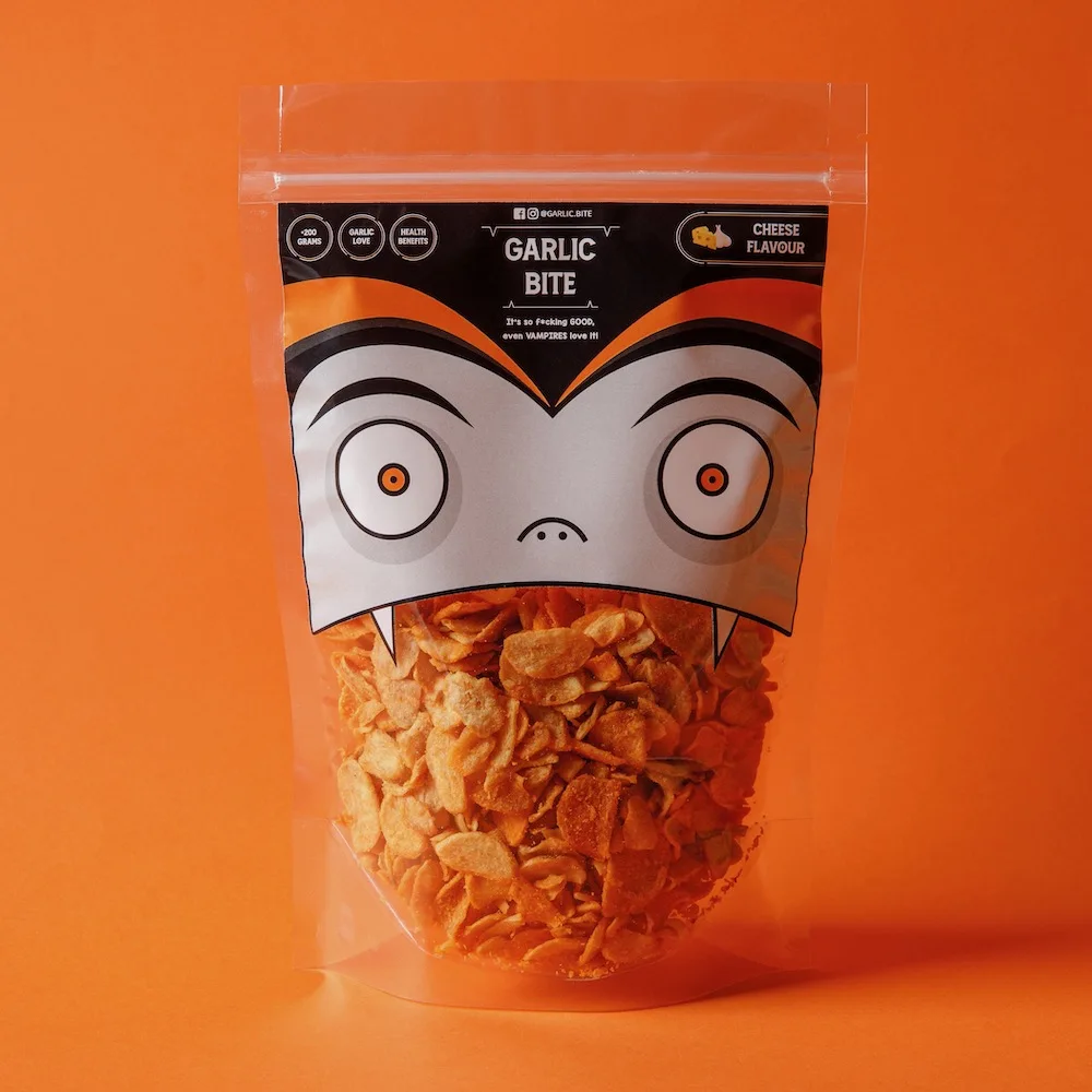 Garlic Bites Dried Seasoning Healthy Snack Flavored Chips