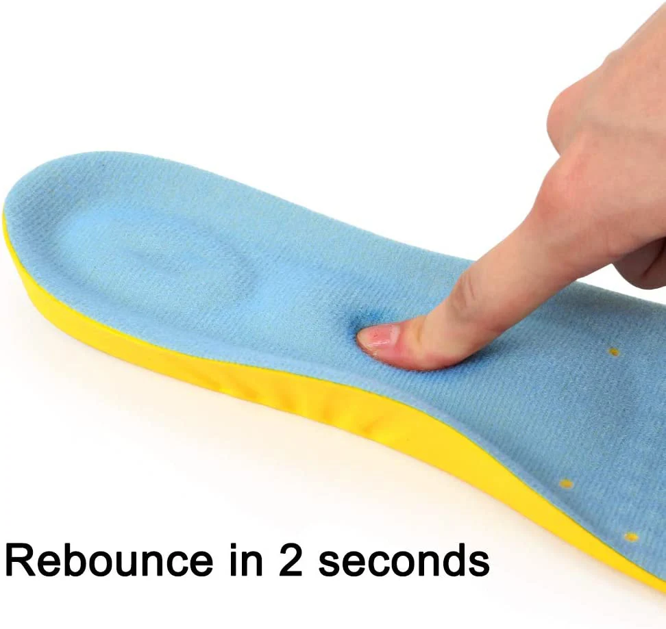 Custom Logo Breathable Memory Foam Orthotics Insoles Arch Supports Insoles For Shoes Sports