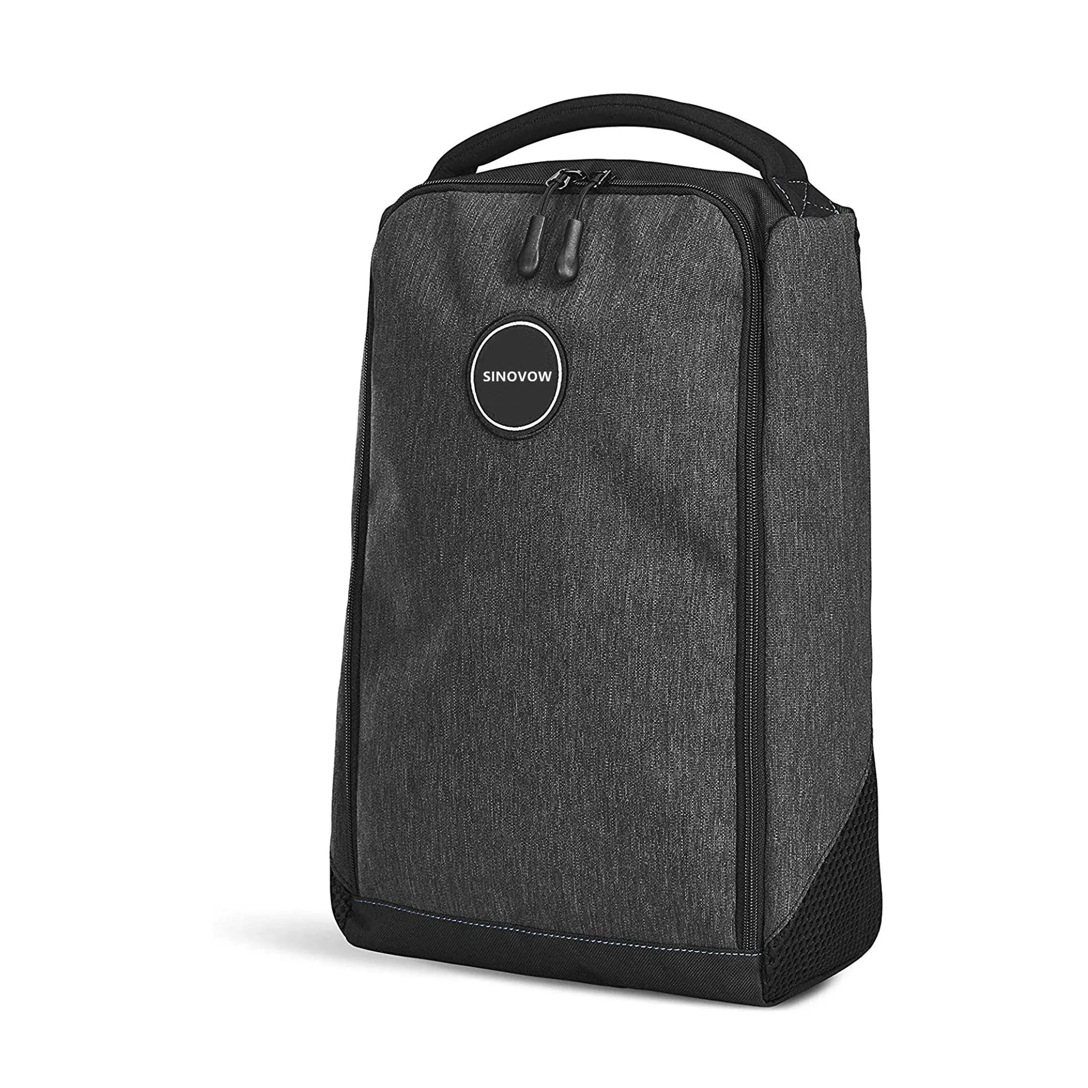  Custom logo print waterproof sport zipper shoes bag eco-friendly polyester travel