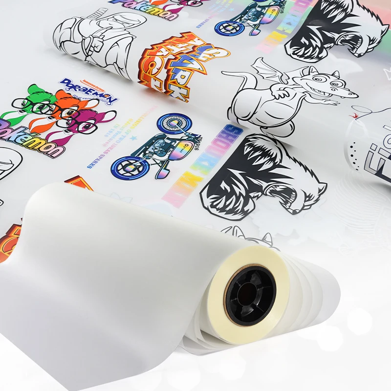 Digitech Wholesale printing materials Hot Peel Cold Peel Alltime Peel PET Heat Transfer 30cm 60cm Roll Film For Digital Printing