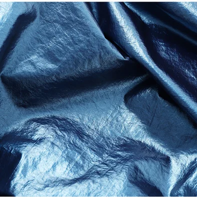 Hot sale crinkle nylon taffeta PU coating fabric for down jacket