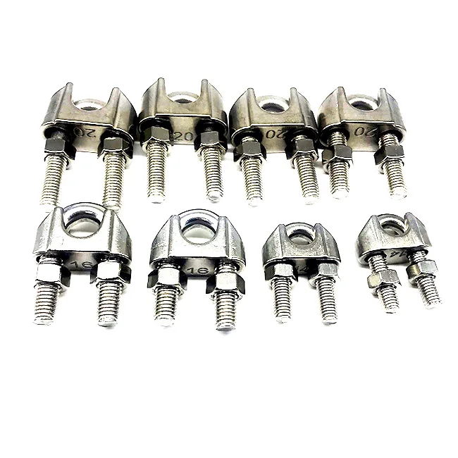 20MM Hardware Stainless Steel Rigging Wire Rope Clips for Cable Clip