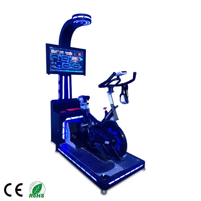New arrive indoor playground 9d vr bicycle game machine vr bike simulator vr equipment