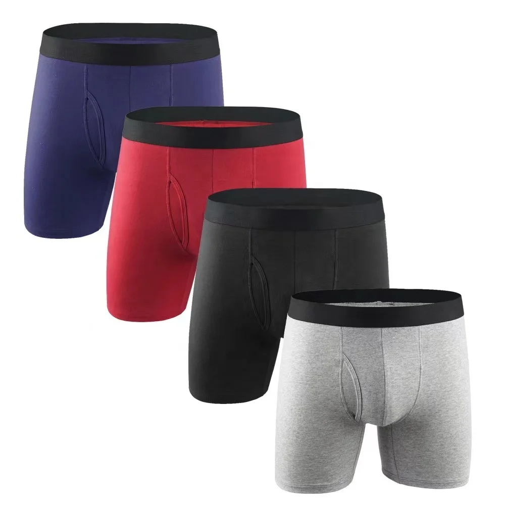 OEM Design Your Own Brand Logo Men Underwear Cotton Sport Man Boxer Briefs