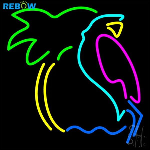 Rebow Flexible Led Board Wall Tube Signs Bar Palm Tree Neon Sign