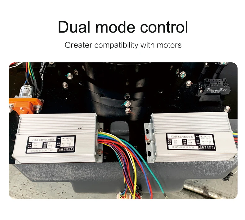 Industrial Floor Sweeper Driving On Sweeper Driveway Street Road Cleaning Equipment