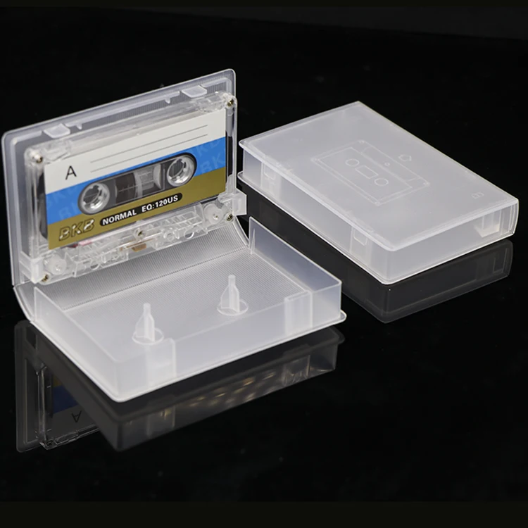 SUNSHING Customized Audio Tape Cassette Case PP Plastic Empty Shell Cassette Box VHS Case Blank Tape Video Cassette Tape Case (1600608999409)