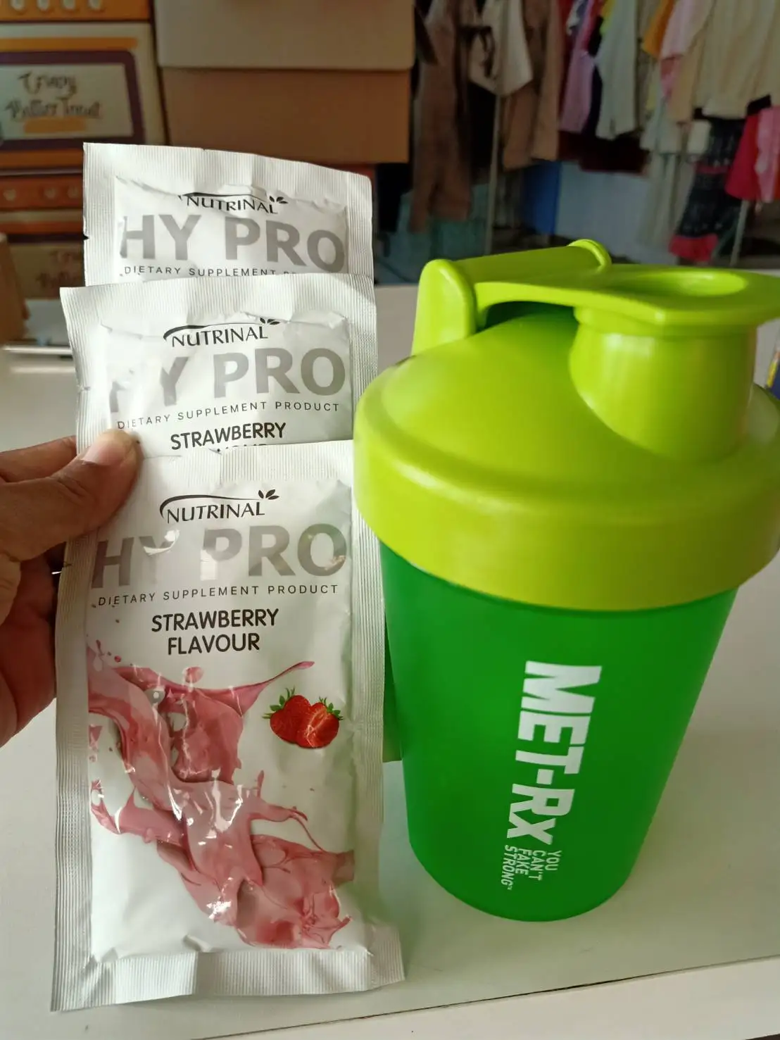 HY PRO (STRAWBERRY) A Multiple-Protein Product And Meal Substituent. Protein Is Obtained From 4 Types