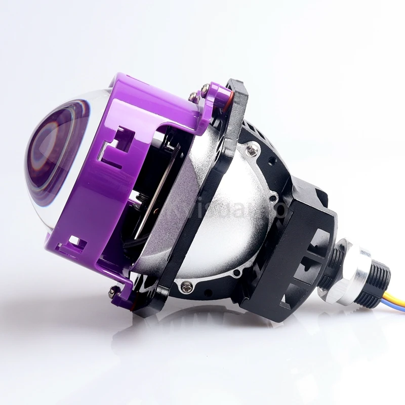 CQL KVISUAUTO R14 Double reflector 64w 70w 1.8 inch 2.0 inch 2.5 inch 3 inch bi led projector high clear blue lens