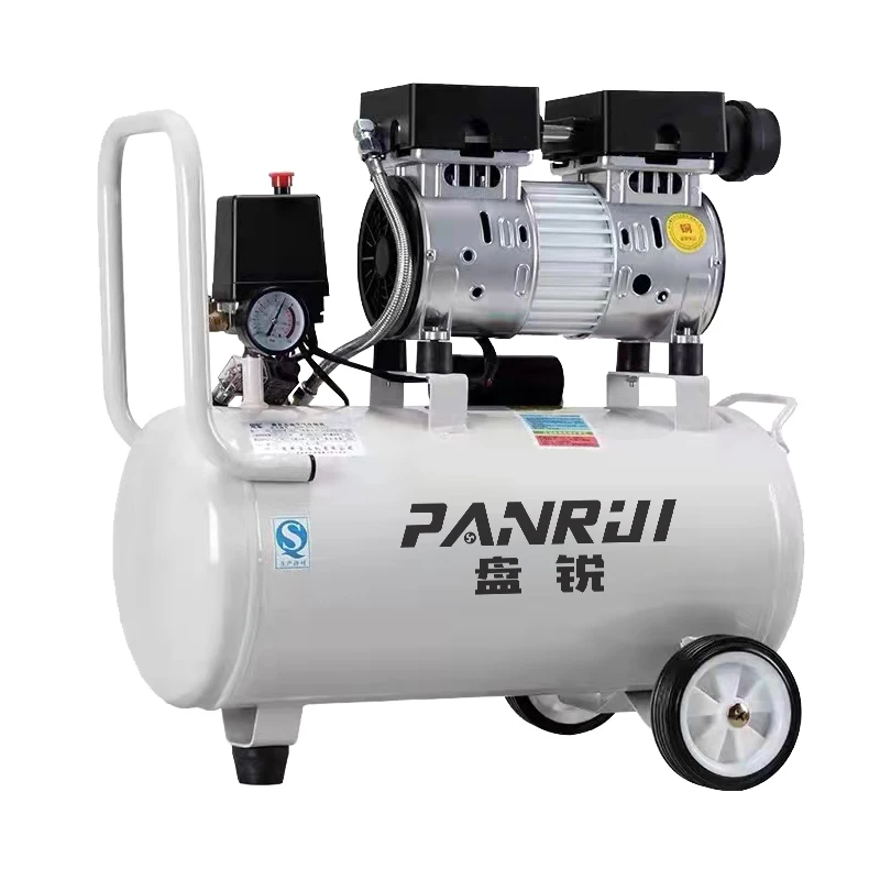 Customized support 600w 800w 1200w 2400w 3600w 8bar 1HP 2HP 3HP 4HP portable oil-free piston dental air compressor