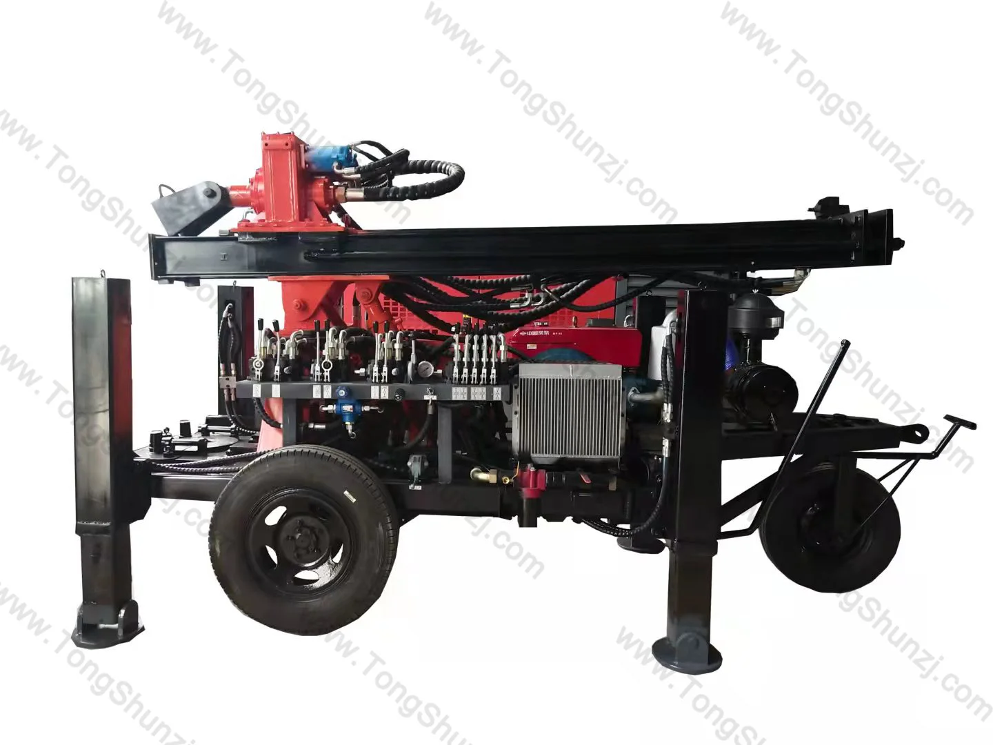 Cheap Small Portable Trailer Mounted Water Well Drilling Rigs Machine With Mud Pump Australia