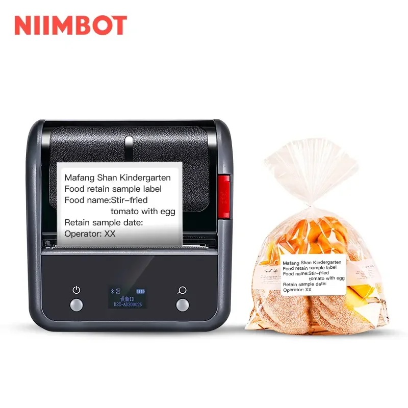 Niimbot B3S 3Inch Cheap Price Direct Thermal Barcode Waybill Shipping Label Printer Connected With Cellphone Or Computer