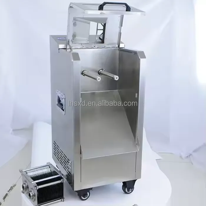 Automatic Commercial Electric Chicken Breast Beef Raw Meat Slicer Cubing Cutting Slicing Machine