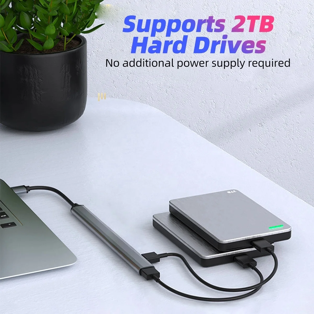 USB Hub 3.0 Hub USB Multi Splitter Power Adapter 7 Port Multiple Expander 2.0 OTG USB for PC Laptop Accessories