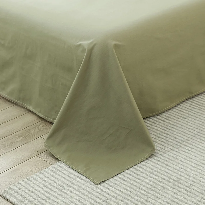 Cotton bed sheet three-piece set of solid color bed sheet hostel students unit dormitory spot wholesale