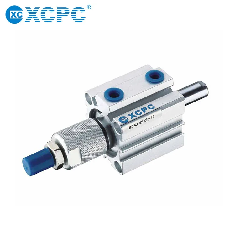 XCPC SDA Series inner thread Adjust stroke with magnet Compact  Thin Type Pneumatic Cylinder