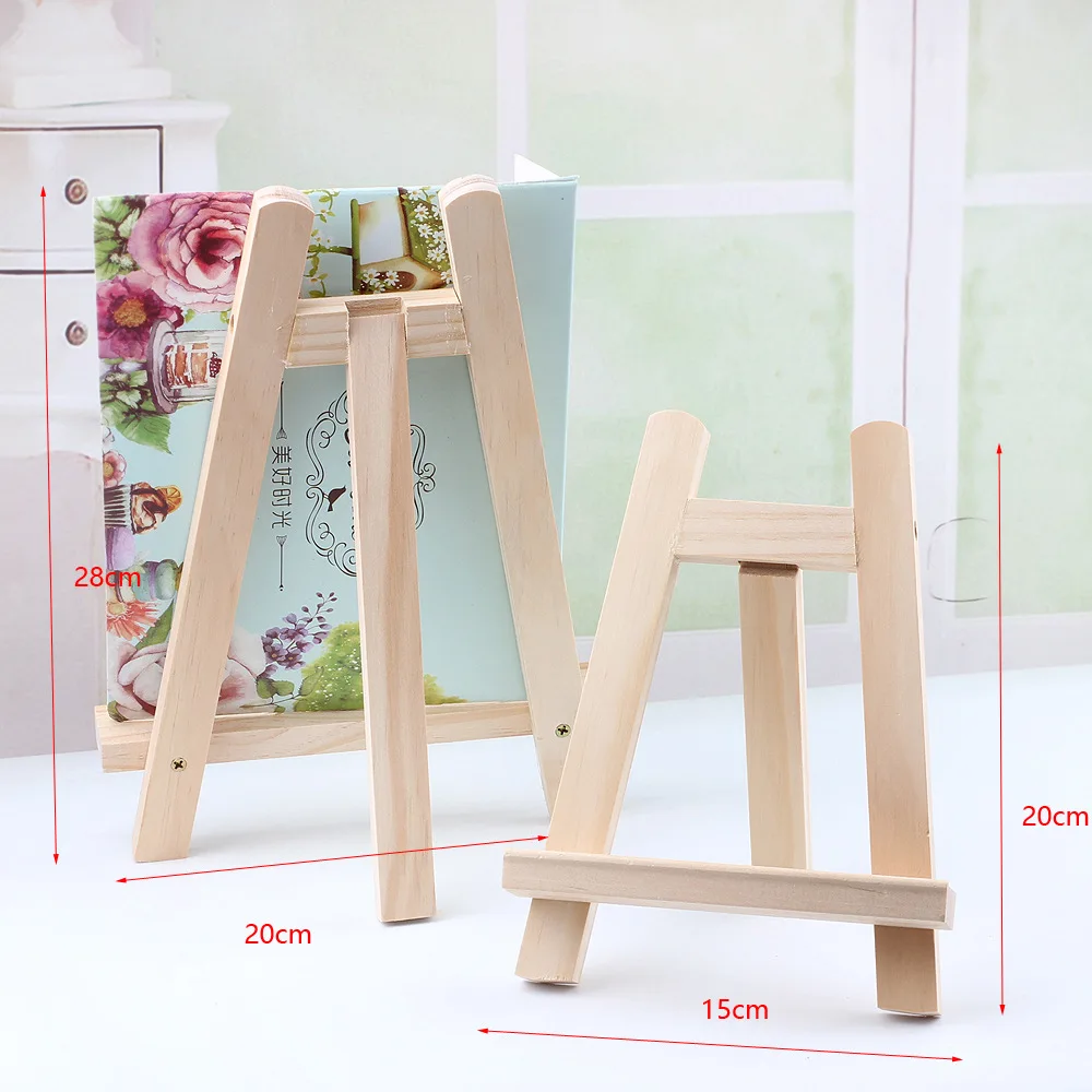 15*20cm Artwork Display Studio Stand Artist Miniature Wooden Easel Photo Oil Painting Display Stand