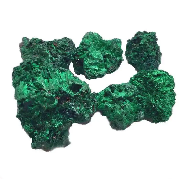 Wholesale Natural Crystal Rough Stone Malachite Raw Tumbled stone For Sale