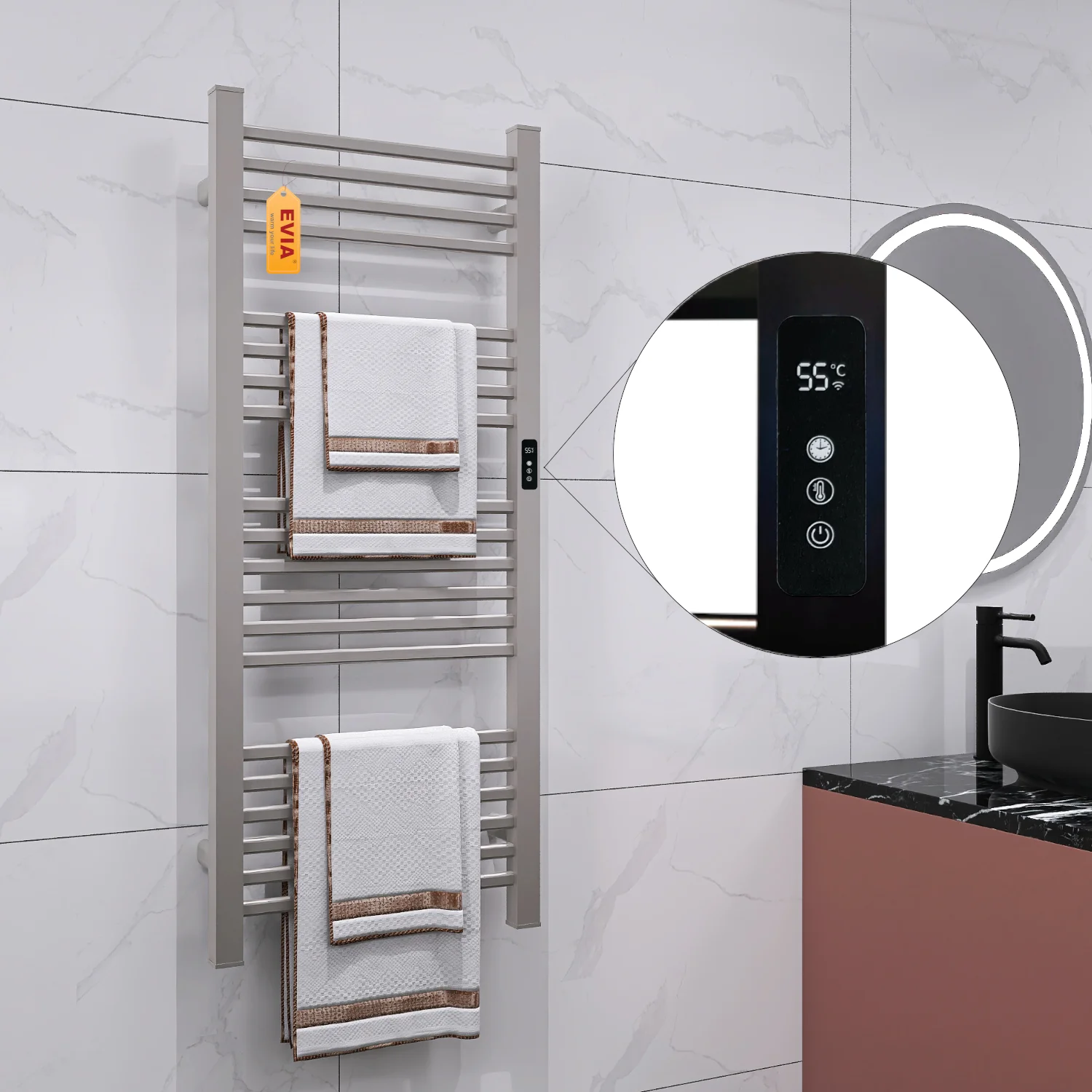 EVIA quality assurance lightweight customizable colors ladder kitchen Towel dryer