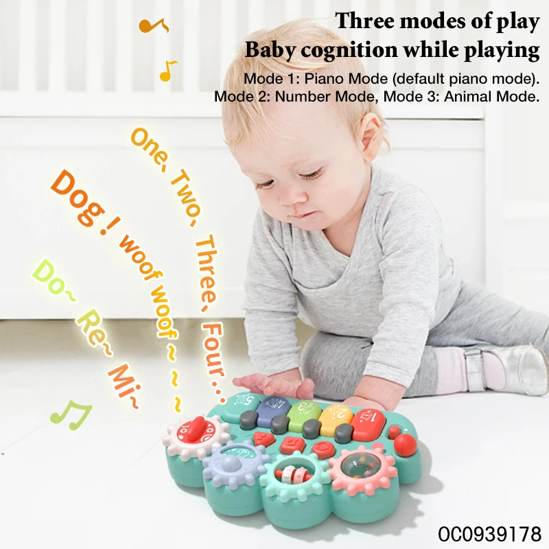 Musical instruments gear mini baby cartoon piano game toy for children
