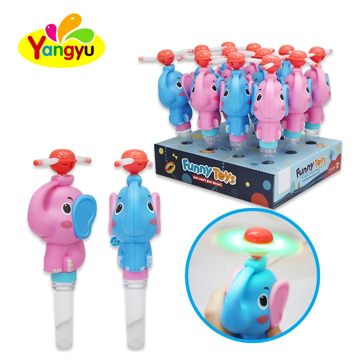 Wholesale Elephant Fan Toys with candy Kids Toy Candy
