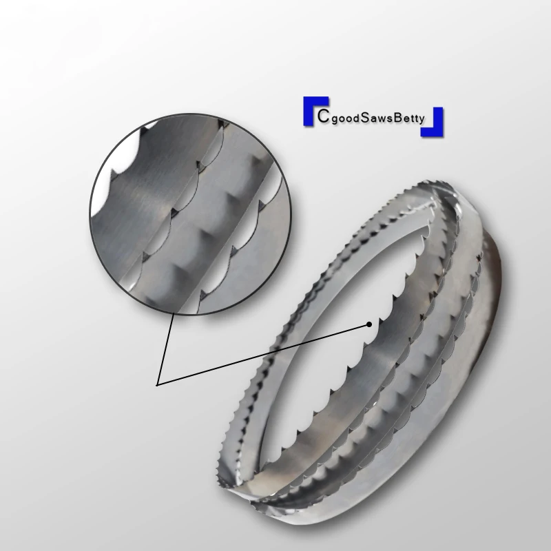 Bandsaw Blades Portable 1511mm length 6.35mm 700mm sawmill woodworking band saw blade for log wood cutting