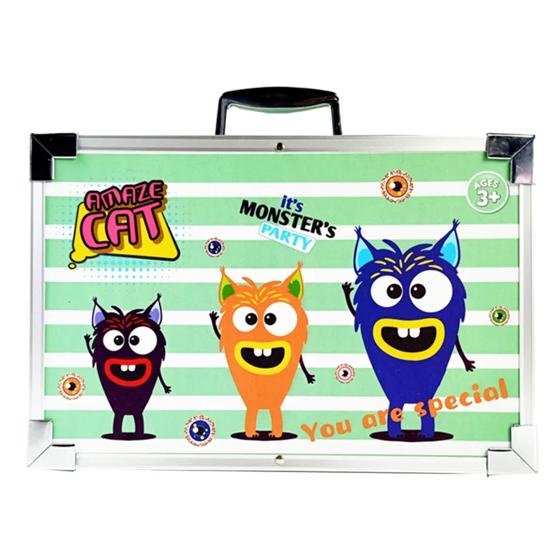 Best gift deluxe pen gel kids school supplies lunch packs 145pcs Stationery art Set Kids Gift Box